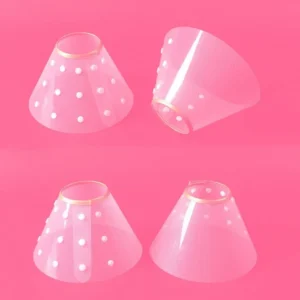 Transparent Cat Recovery Collar Adjustable Anti-licking Pet Protective Collar Plastic Anti-bite Cat Elizabethan Collar