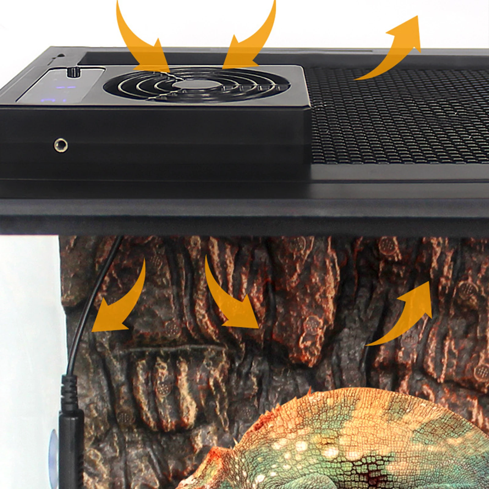 Temperature Control Fan for Reptiles Amphibians with Automatic Switch Available Humidity Settings Fan Dehumidifier Pets Products - Image 3