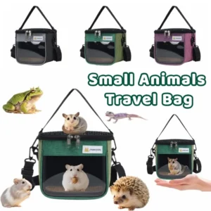 Fashion Portable Pet Takeaway Bag Clear View Handheld Chinchilla Outdoor Cage Oxford Large Space Pet Backpack Pet Supplies