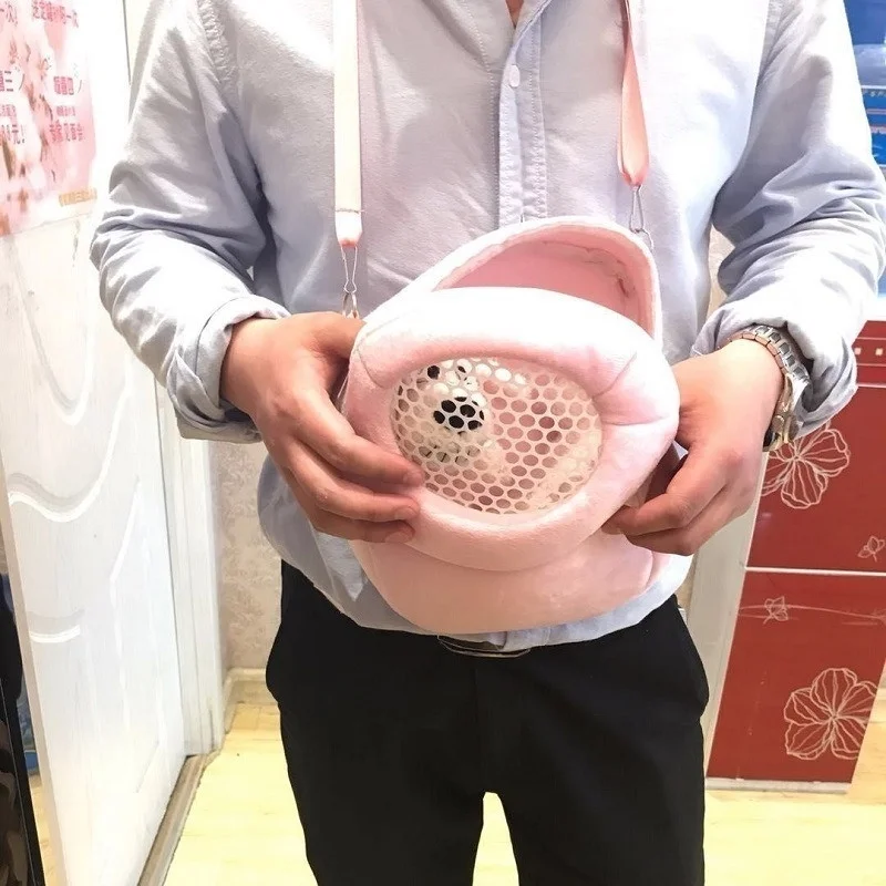 NEW Small Pet Carrier Rabbit Cage Hamster Chinchilla Travel Warm Bags Guinea Pig Carry Pouch Bag Breathable Pet Cage Rat Leash - Image 3