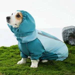 All-inclusive Corgi Raincoat Summer Rain Waterproof Dog Clothes Outdoor Travel Medium-sized Dog four-Legged Jumpsuits