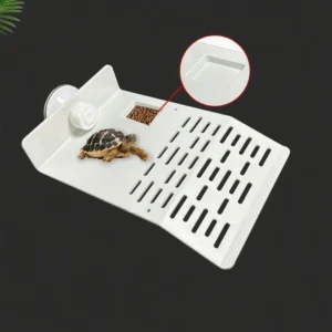 Turtle Basking Drying Resting Sun Platform Mat Dock, Climbing Ladder for Amphibians and Reptiles, Turtle Land Island Habitat