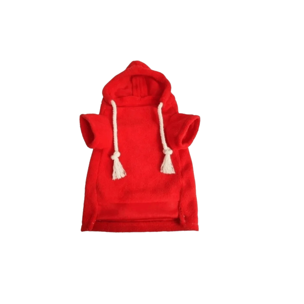 Fashionable Elastic Ferret Hoodie Thick Fleece Soft Pet Striped Sweatshirt Stylish Drawstring Cozy Pet Warm Clothing Winter - Image 11