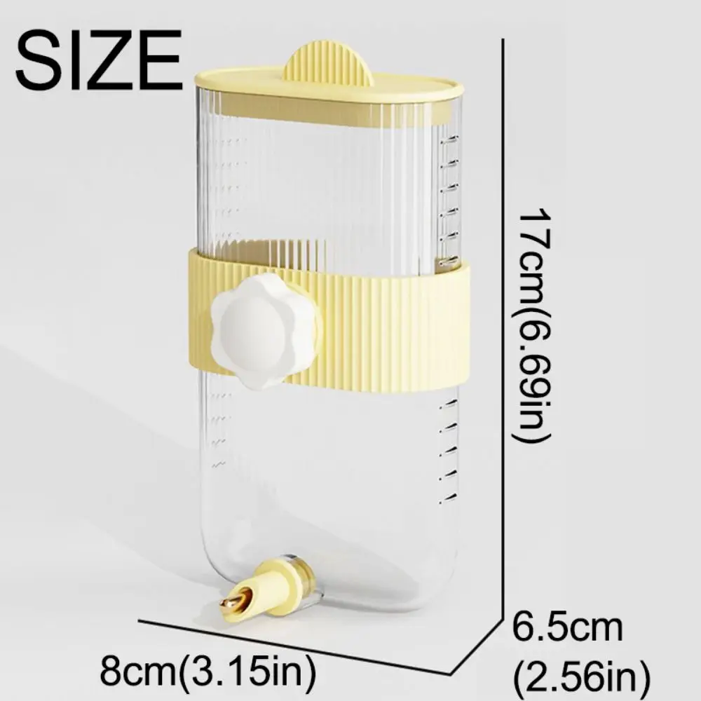 Wall Mount Bird Water Drinker No Drip with Scale Rabbit Water Dispenser Portable Automatic Parrot Water Bottle for Bird Cage - Image 5