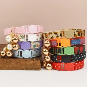 Adjustable Cat Collars with Bowknot Pet Safety Prevents Choking Comfortable And Stylish for Cats