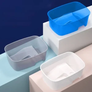 Reptile Vivarium Box Turtle Tortoise with Basking Ramp Tank Breeding Food Tool Feeding Box with Basking Platform Home Aquarium