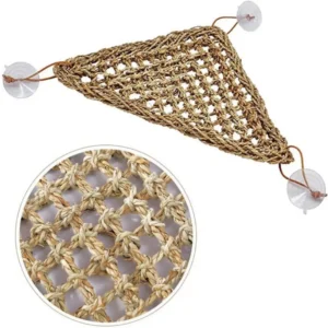 Stable Triangle Lizard Hammock Suckers Comfortable Elevated Bed for Reptiles for Geckos and Small Crabs Reptile Accessory Play