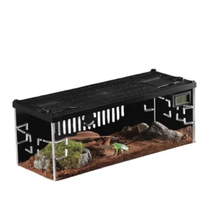 Transparent Reptile Pet Breeding Box Crawling Pet Feeding Box Lizard Silkworm Scorpion Beetle Insect Box Pet House Acrylic Cage