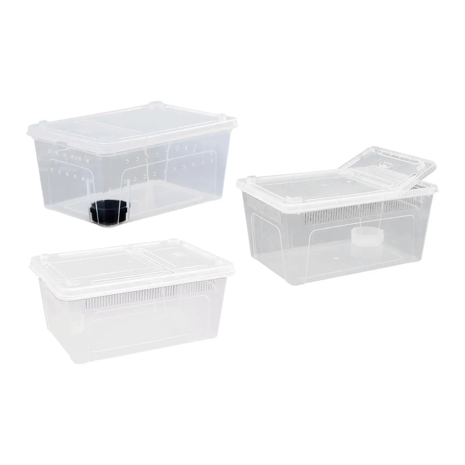 Reptile Feeding Box Hatching Container Cage Transparent House Breeding Box for Frog Turtle Bearded Dragon Scorpion Snake - Image 4