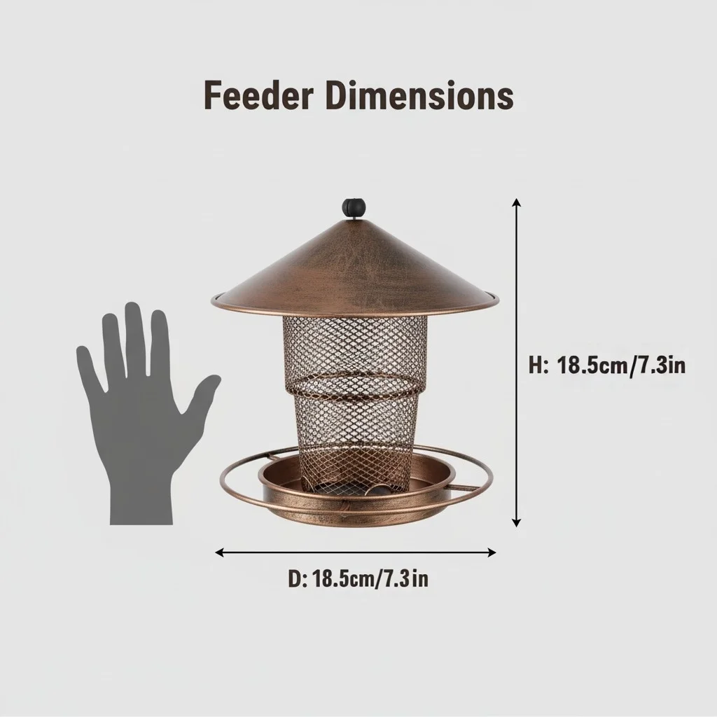Bird Feeder for Outdoor Hanging Large Capacity Squirrel Proof Birdfeeders Heavy Duty Metal Bird Feeders for Outside - Image 5