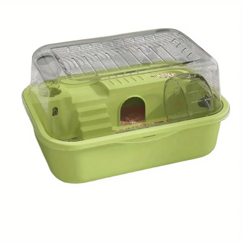2-Tier Luxury Hamster Cage, Escape-Proof Transparent Portable Habitat Starter Kit for Hamsters Syrian Hamsters - Image 9