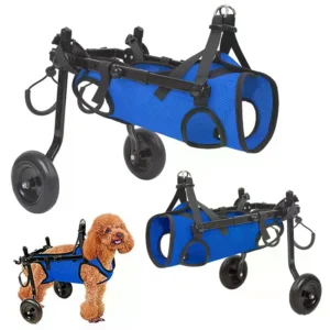Adjustable Small Dog Wheelchair For Back Legs Disabled Pets Leg Brace Mobility Aid For Small Pets Hind Limb Rehabilitation Older