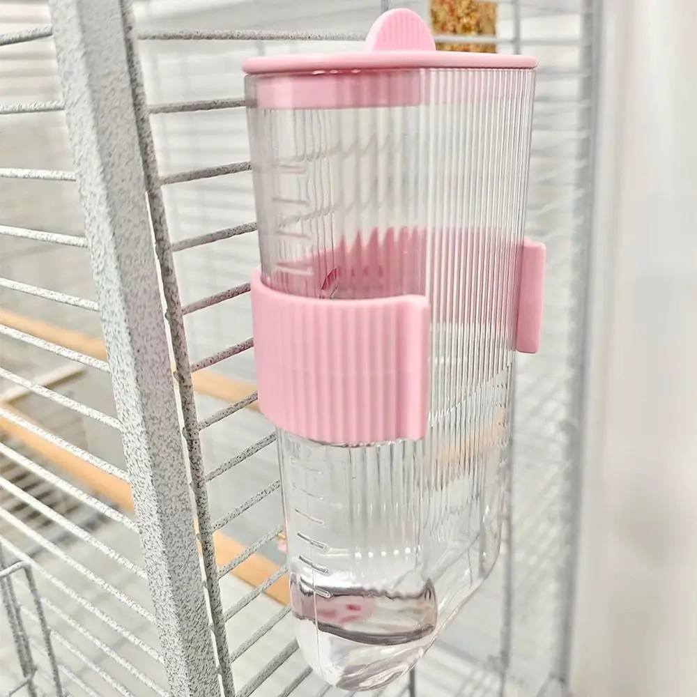 Wall Mount Bird Water Drinker No Drip with Scale Rabbit Water Dispenser Portable Automatic Parrot Water Bottle for Bird Cage - Image 3