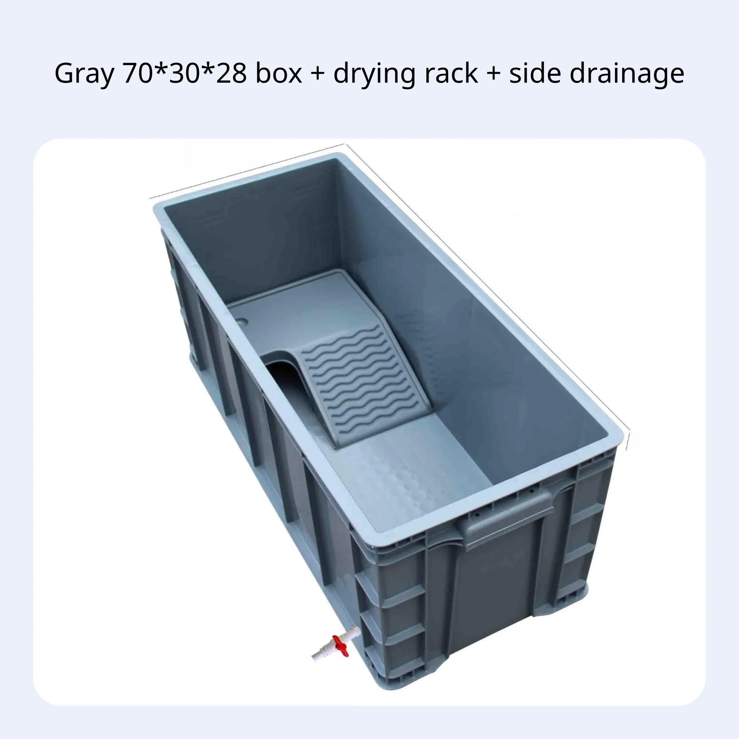 Rectangular Turtle Habitat With Drain Narrow Turtle Tank With Drainage Turtle Enclosure Household Aquarium Rectangular Breeding - Image 11
