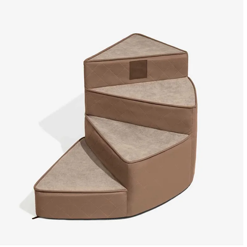 2/3/4 Step Pet Stairs Water-repellent Faux Leather Removable Spiral Small Dog Ramp Ladder Non-Slip Dog/Cat Steps Pet Supplies - Image 15