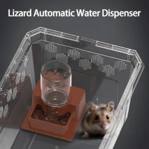 Reptile Feeder Automatic Detachable Reptile Bowl Tortoise Water Dish Gecko Drink Dispenser For Lizard Chameleon Pet supplies