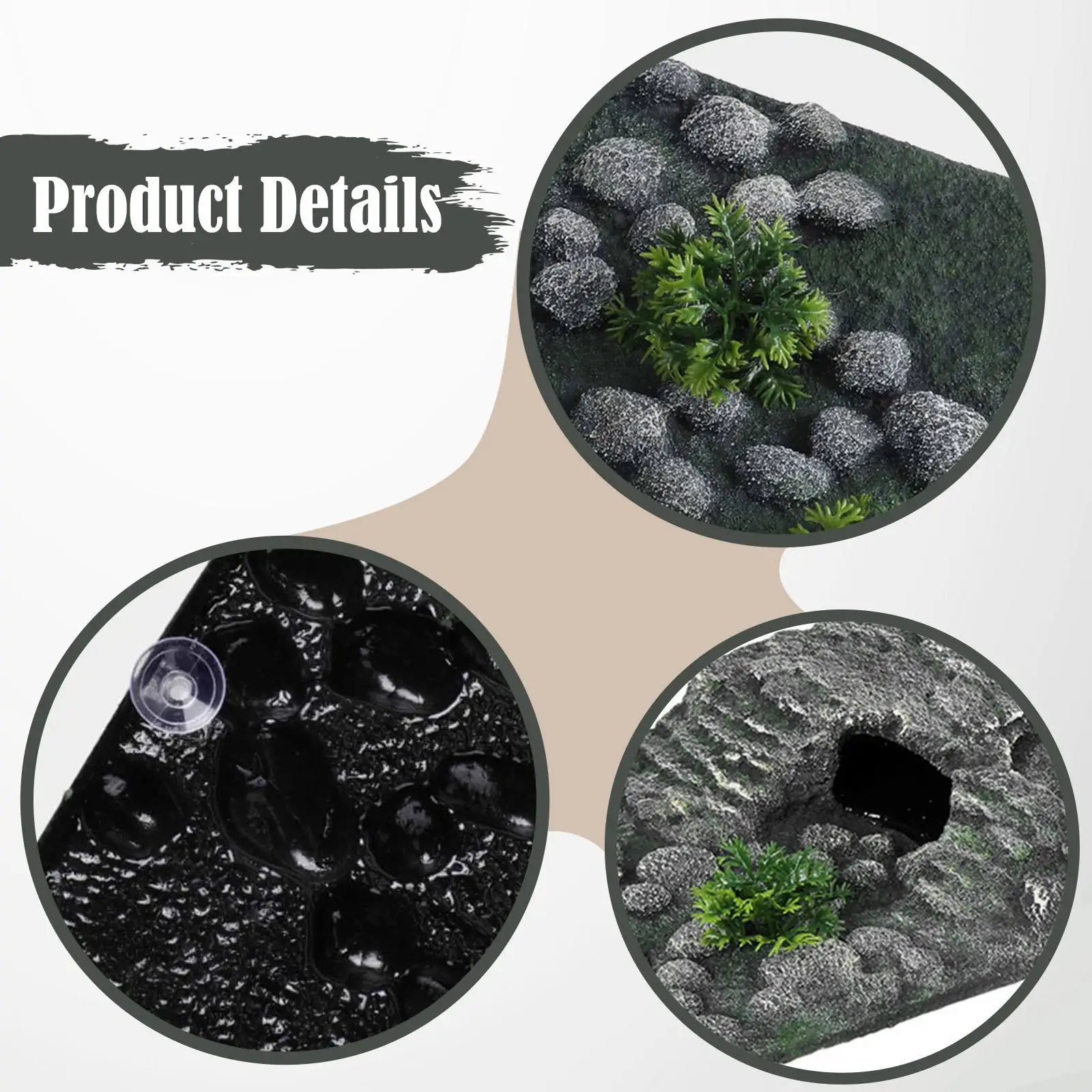 Turtle Basking Platform Climbing Ramp Resin Ornament Reptiles Dock for Bearded - Image 5