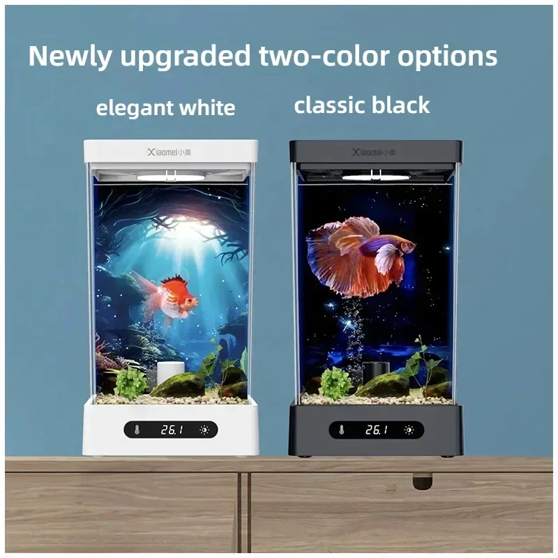 Smart betta dedicated fish tank desktop mini small ecological self-circulating desk aquarium fish tank - Image 2