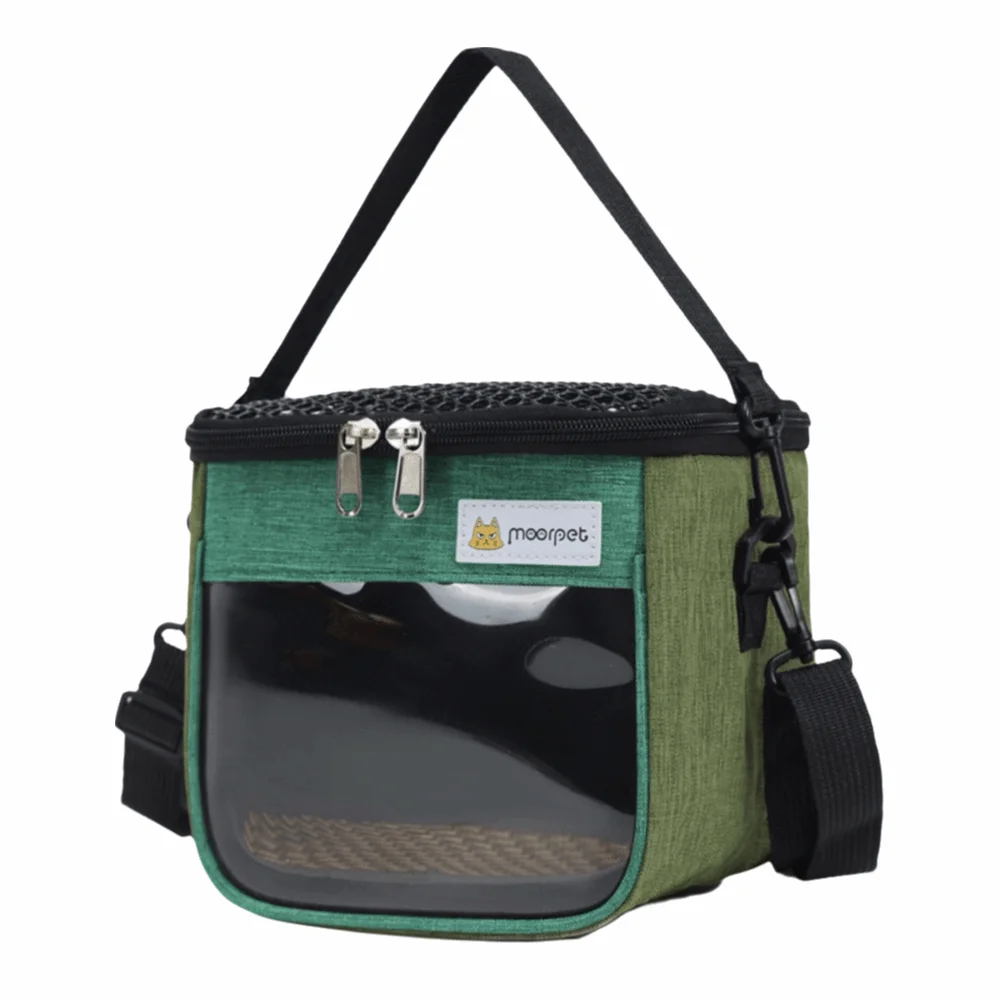 Fashion Portable Pet Takeaway Bag Clear View Handheld Chinchilla Outdoor Cage Oxford Large Space Pet Backpack Pet Supplies - Image 9