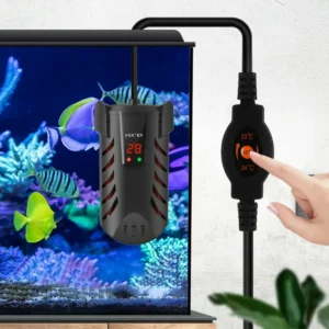 Digital Display Aquarium Turtle Feeding Water Heater Fish Tank Thermostat Constant Temperature Submersible Fish Tank Heater