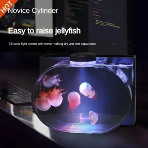Jellyfish tank desktop mini fish tank household filter ornament with remote control wet dry separation USB power supply