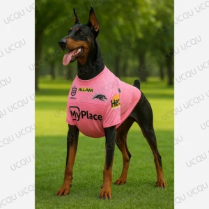 Penrith Panthers 2025 Home Jersey Pet Vest 3D Print Dog Cat T-Shirt Rugby Fan Pet Outfit Sleeveless Summer Sportswear Pet Clothe