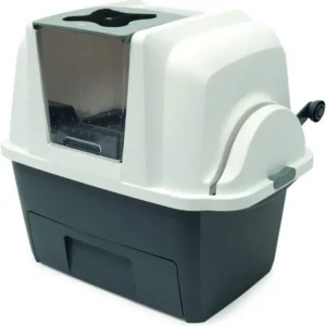 Automatic Sifting Cat Litter Box with Odor Filter, Easy Monitoring & Quiet Operation