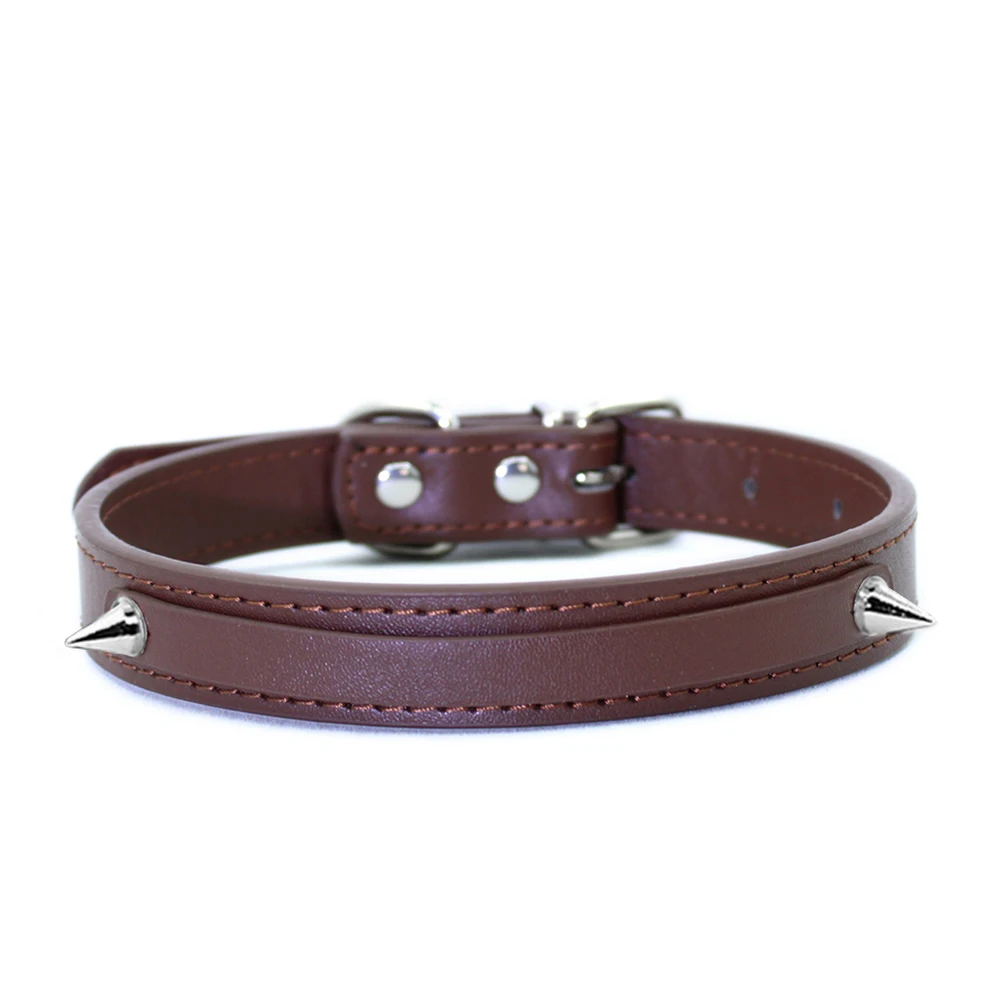 Rhinestone Leather Collar with Rivet Customized Letters Punk Sexy Choker Necklace Cosplay Jewelry for Men Women - Image 13