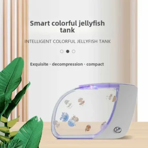 Intelligent Colorful Ultra HD Jellyfish Fish Tank Electronic Desktop Ecological 15L Fish Tank Dry Wet Separation Water Cycle
