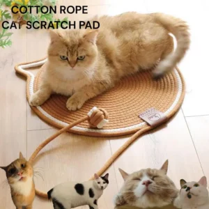 Cotton Rope Cat Scratch Pad  For Sharpen Nails Scraper Cat Scratcher Rattan Mat Board Wear-Resistant Cat Scraper Pet Product