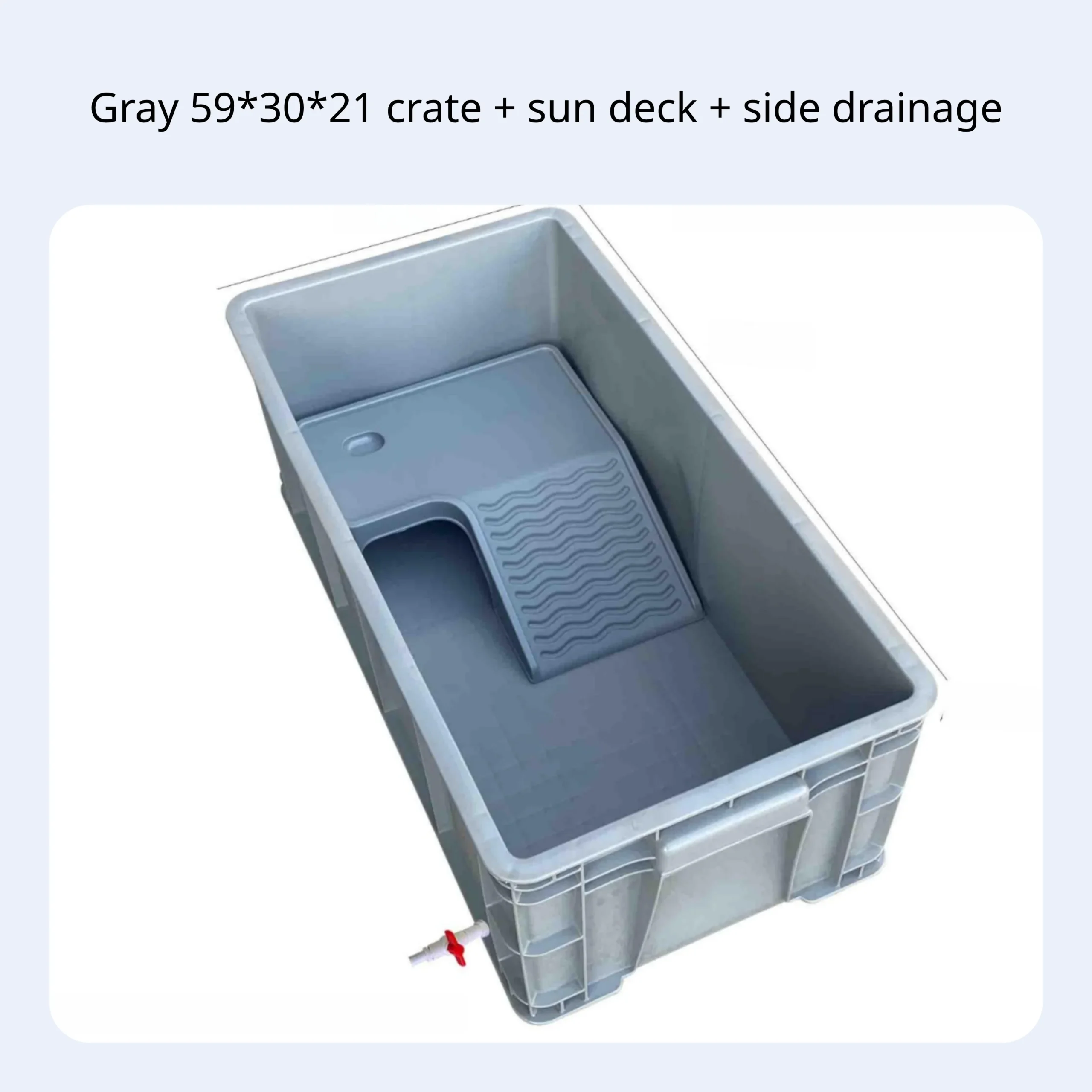 Rectangular Turtle Habitat With Drain Narrow Turtle Tank With Drainage Turtle Enclosure Household Aquarium Rectangular Breeding - Image 9