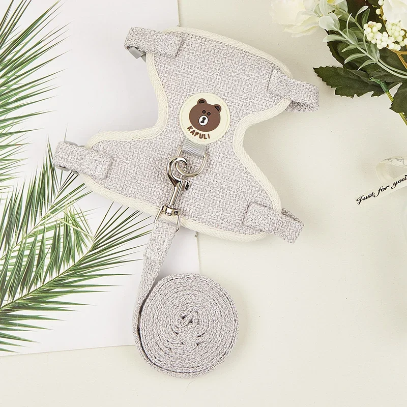 Cute Rabbit Harness Leash Set Bunny Pet Accessories Small Pet Carrier Teddy Bear Cat Leash Rabbit Collar Rabbit Accessories - Image 11