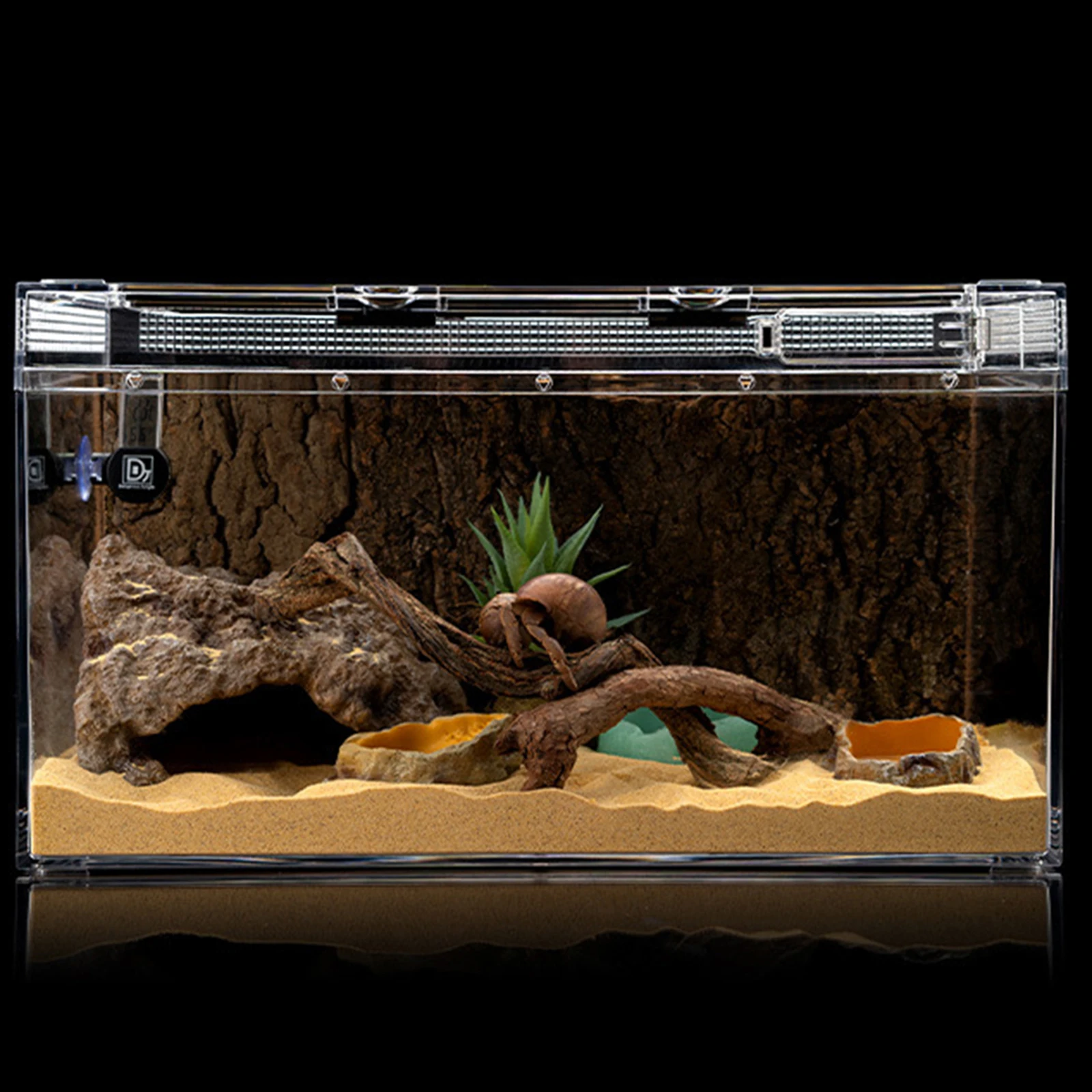 Resin Reptile Hide Cave Artificial Decoration Lizard Snake Turtle Shelter Hide Rest Cave Aquarium Landscaping Decors - Image 3