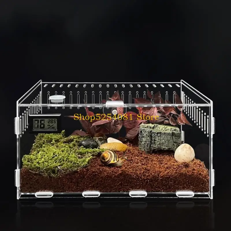 AXYC Reptiles Feeding Box Acrylic Terrariums Container for Spiders Small Lizards - Image 3