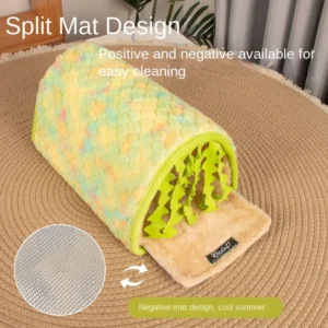 Tunnel Dutch Pig Hamster Hiding House Hamster Nest Rabbit Summer Cooling Channel Pet Tunnel Toy Mouse Nest Small House