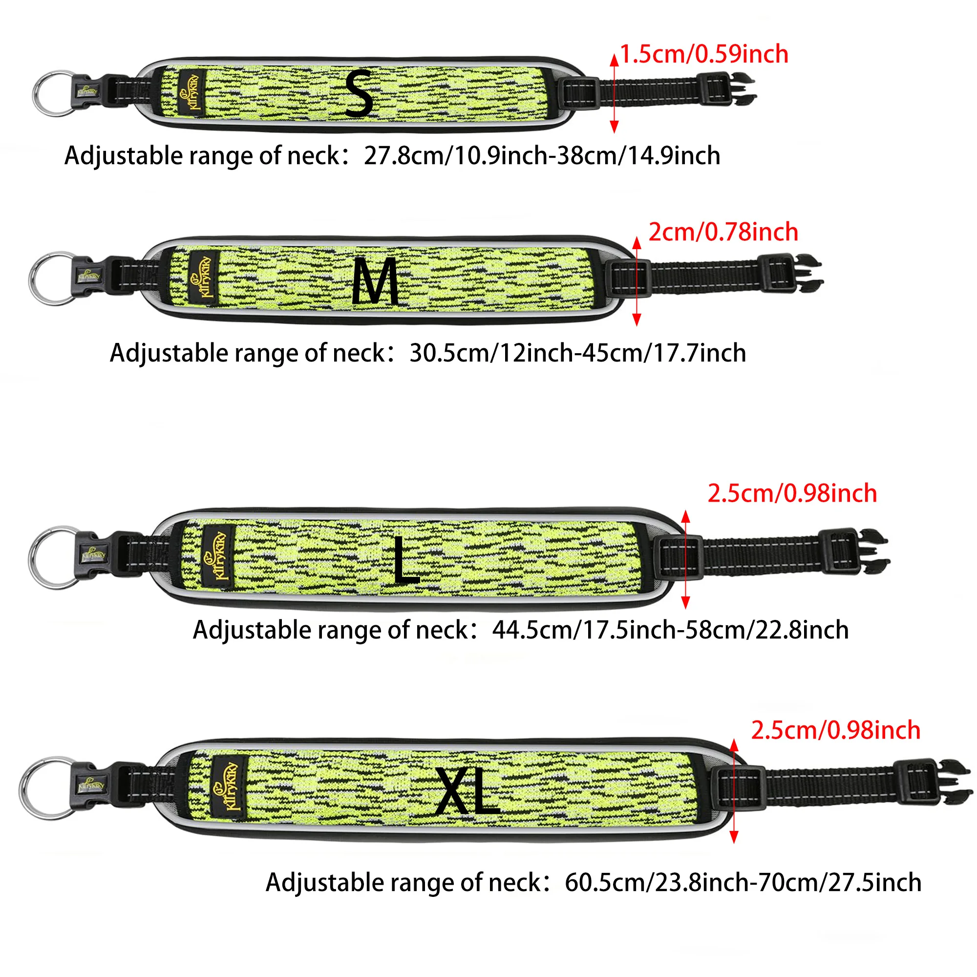 1pc Reflective Dog Collar, Breathable, Adjustable for Small Medium Large Dogs Pug - Image 6