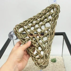[Handmade seaweed mat] Natural climbing net to avoid hammocks, hermit crabs, aquarium, breeding box for landscaping and pet clim