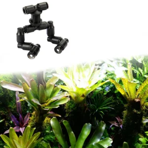 Reptiles Terrarium Double Nozzle Fogger Mist Sprinkler 360° Adjustable Aquarium