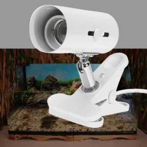 E27 Pet Light Holder UVA UVB Turtle Heating Lamp Bases Set High Temperature Resistance Rotary Clip-on Bulb Lighting