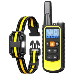 Electric Dog Training Collar Waterproof Dog Bark Collar Pet With Remote Control Rechargeable Anti Barking Device All Breed Dogs