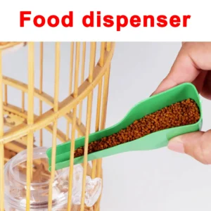 Bird Feeder Spoon Plastic Parrot Feeding Scoops Hand Food Feeding Tableware Birds Feeding and Watering Supplies