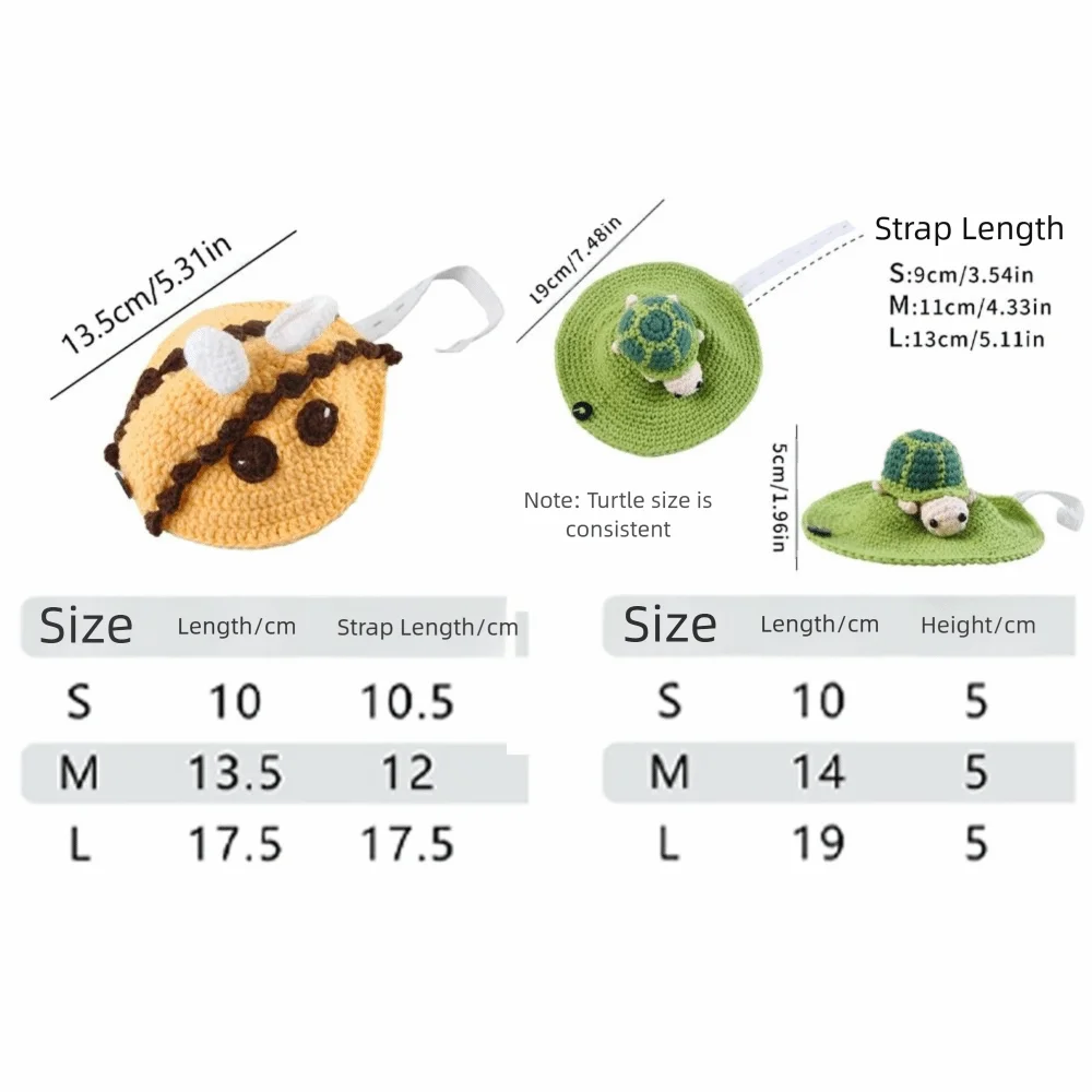 Cute Handmade Turtle Sweater Knitted Warm Pet Tortoise Clothes Bee Shape Decorative Tortoise Outfit Winter Season - Image 6