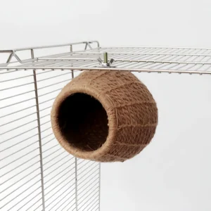 Bird Nest for Cage Handmade Hemp Rope Breeding Nests for Hatch House for Budgie Parakeet Cockatiel Lovebird Conure Canar