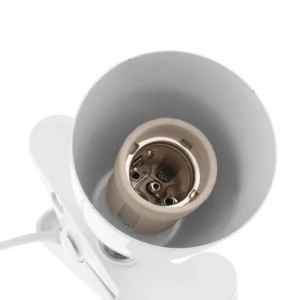 Reptile Heat Lamp Holder Ceramic Socket UVB Bulb Fixture Adjustable Clip on for Terrarium Lighting Setup