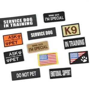 12 PCS Tactical Patch Bundle For Dog and cat Vest Harness Collar Personalized Patches Tags Sticker Label