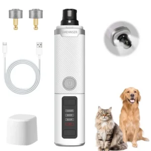 Electric Pet Nail Grinder With LED Light Cat Dogs Nail Clippers USB Rechargeable Paws Nail Cutter Pet Grooming Trimmer Supplies