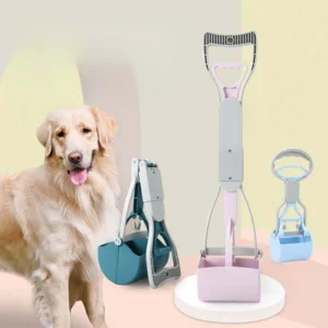 Pet Dog foldable Pooper Scooper Portable Outdoor Cleaner Garbage Picker Poop Collector Dog Jaw Clamp Convenient Cleaning Tools
