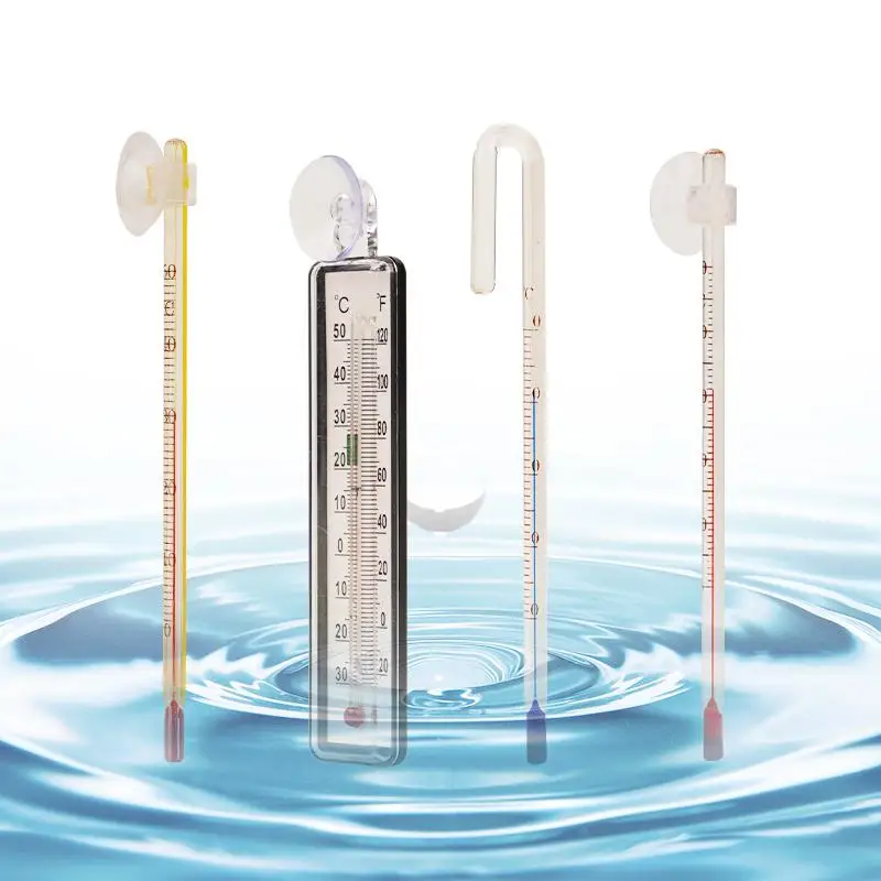 8 Styles Cordless Aquarium Thermometer Lcd Digital External Thermometer Glass Thermometer Fish Tank Mini Suction Cup Thermometer - Image 4