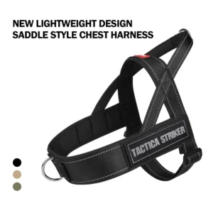 Heavy Duty No-Pull Dog Harness for Dogs - Reflective Lightweight Saddle Vest Pet Collar with Padded Straps Anti-Escape Design