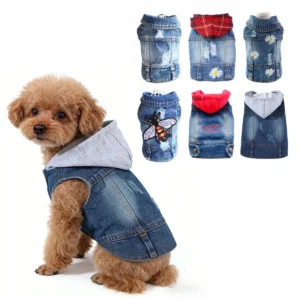 Summer Jeans Series Dog Shirt Denim Clothes for Small Dogs Puppy Chihuahua Cowboy Jacket French Bulldog Outfit Cat Costumes